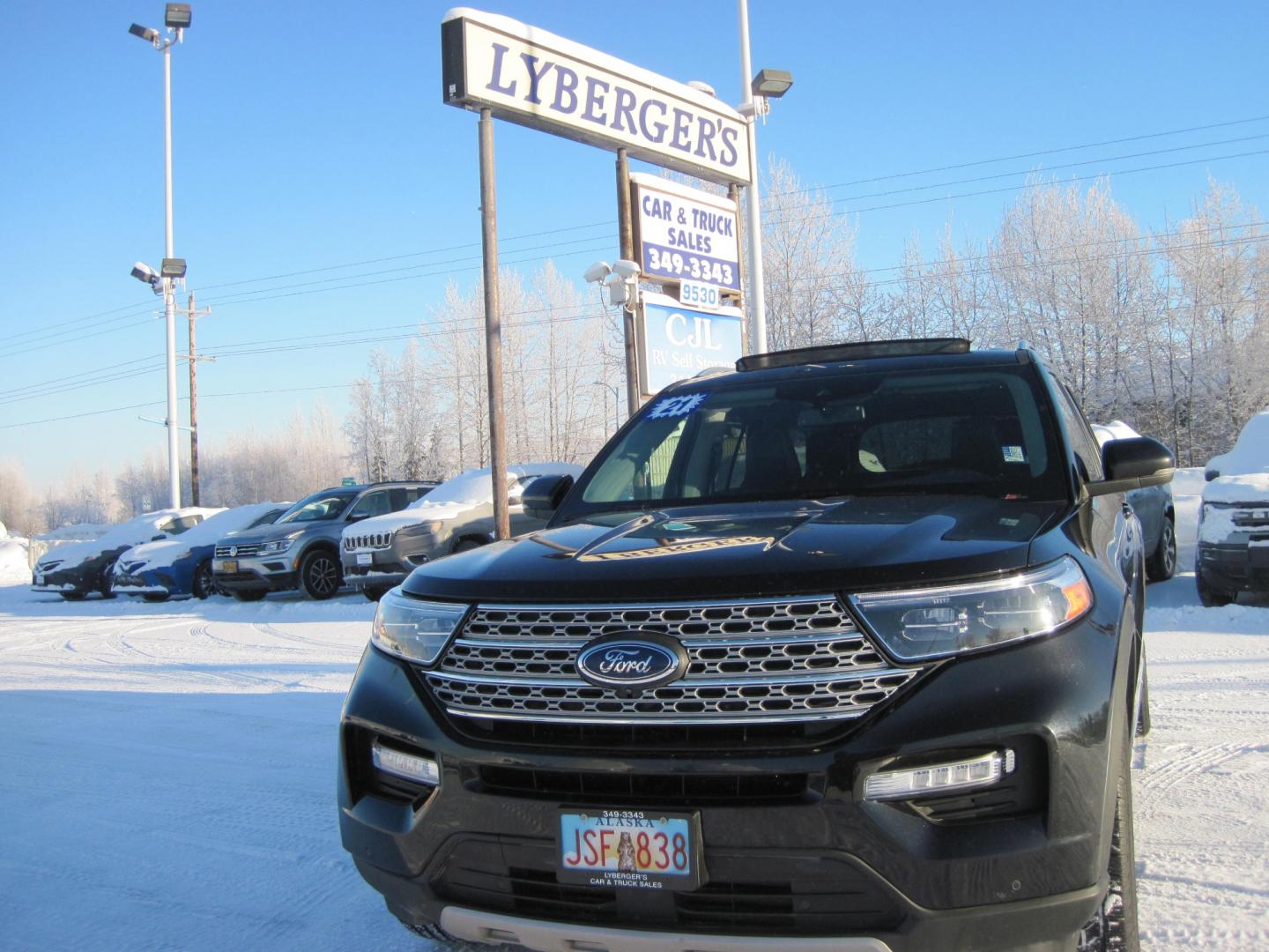 2021 black /black Ford Explorer Limited AWD (1FMSK8FH0MG) , 6A transmission, located at 9530 Old Seward Highway, Anchorage, AK, 99515, (907) 349-3343, 61.134140, -149.865570 - Nice Ford Explorer Limited Sunroof, power third row, come take a test drive - Photo#1